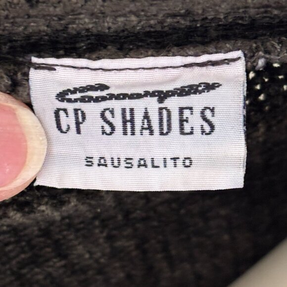 CP SHADES Button Front V-neck Ribbed Chenille Cardigan in Dark Brown SZ S - Picture 7 of 10